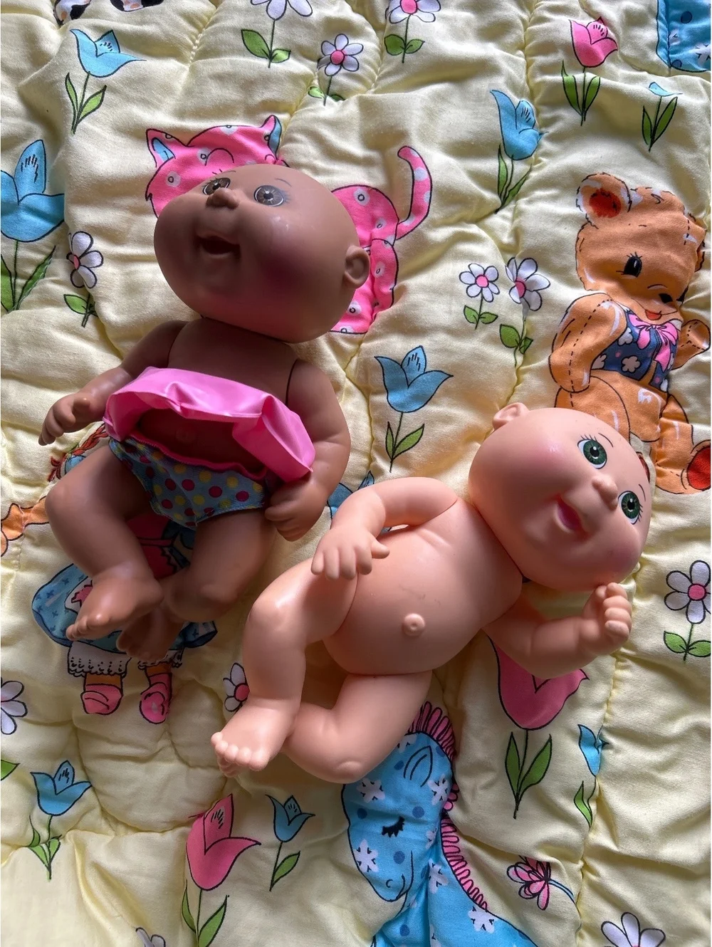 Cabbage Patch Kids Baby Dolls Set of 2 with Swim Diaper